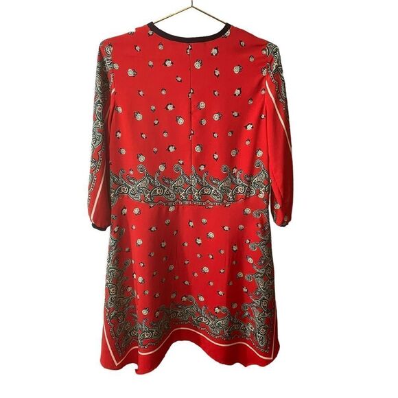 Zara Floral Paisley Print Asymmetric Dress Size XS - Picture 8 of 10